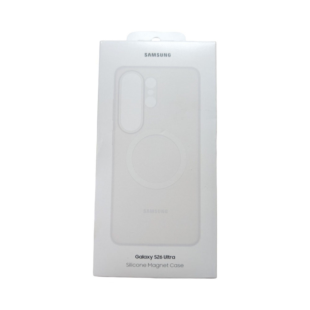 G7-O Samsung Silicone Magnet Case For Samsung Galaxy‎ S26 Ultra - White